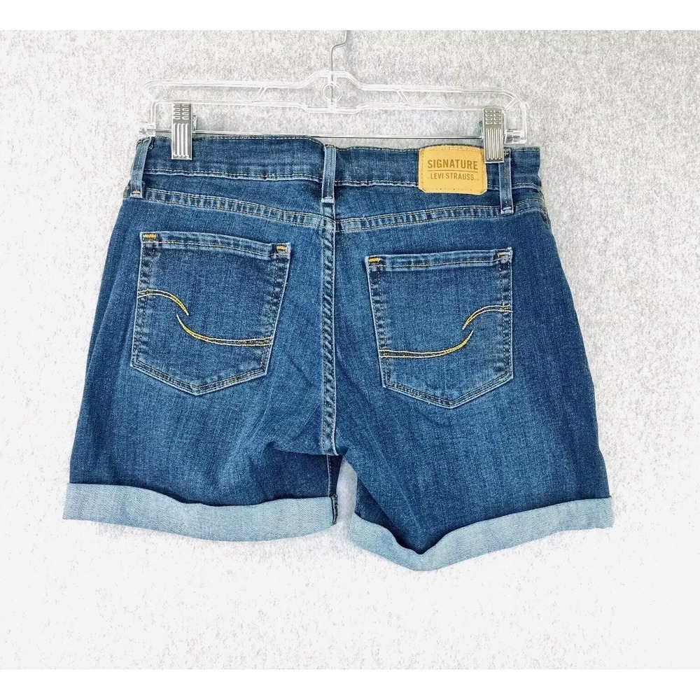 Vintage Levi's‎ Signature Mid-Rise Shorts Womens W28 Blue Denim📸SEE📏📸